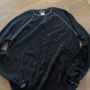 Mens Hammacher Schlemmer 100% washable cashmere Sweatshirt sz - large